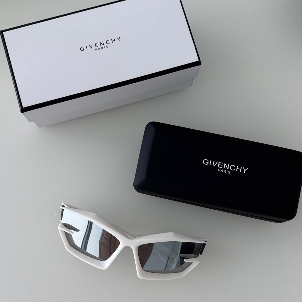 Givenchy Angular White Sunglasses - image 2